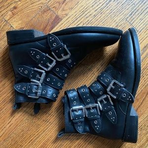 Rebecca Minkoff leather studded ankle boots